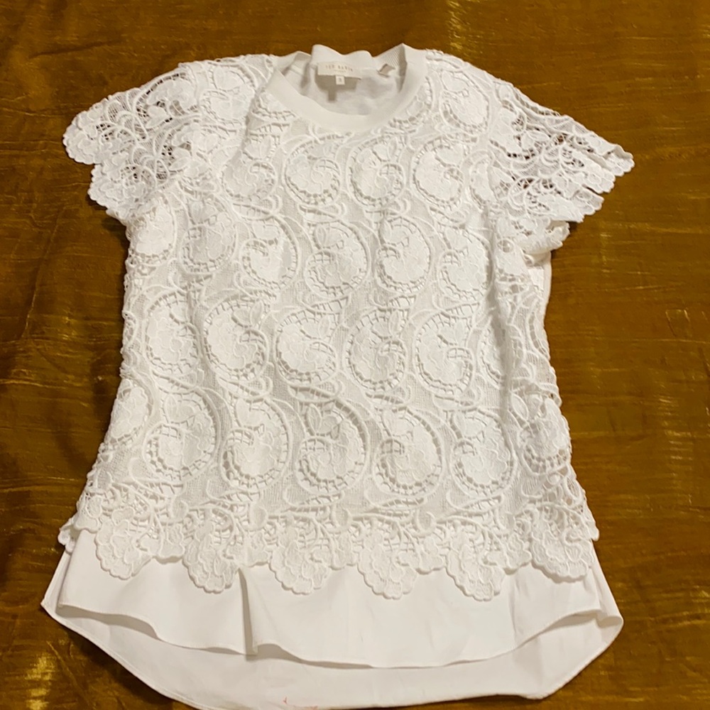 Ted Baker White Lace Blouse